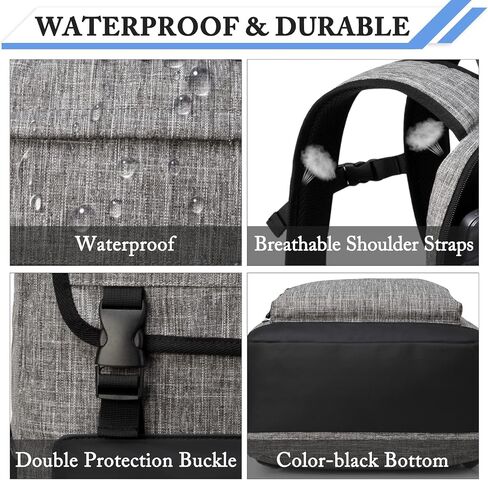 Laptop Backpack Mens, ChaseChic Large Anti Theft Travel Backpack, Waterproof Caual Rucksack Bag fit 15.6" Laptop (Gray) in Saudi Arabia