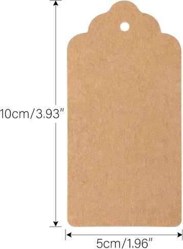 100 PCS Kraft Paper Gift Tags with String Blank Tags Vintage Wedding Taving Taving Table مع 66 قدمًا من علامات الجوت الطبيعية للحرف اليدوية in Kuwait