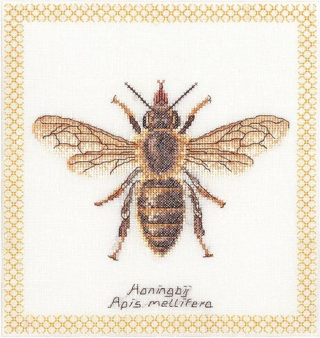 Thea Gouverneur 18 Count Bumble Bee on Aida Counted Cross Stitch Kit, 8 x 8.25 in Kuwait