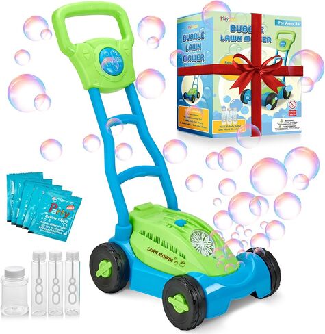 صانع الفقاعة في الحديقة جزازة أطفال الفقاعة المآخذ في الهواء الطلق في الهواء الطلق دفع ألعاب البستنة هدايا عيد ميلاد للأطفال الصغار في مرحلة ما قبل المدرسة أطفال الأطفال 1 2 3 4 5 in Kuwait