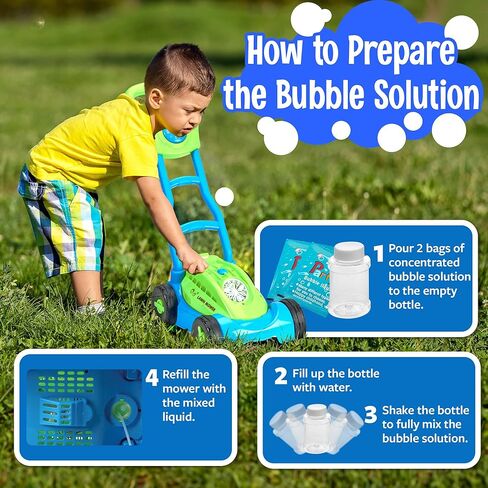 صانع الفقاعة في الحديقة جزازة أطفال الفقاعة المآخذ في الهواء الطلق في الهواء الطلق دفع ألعاب البستنة هدايا عيد ميلاد للأطفال الصغار في مرحلة ما قبل المدرسة أطفال الأطفال 1 2 3 4 5 in Kuwait