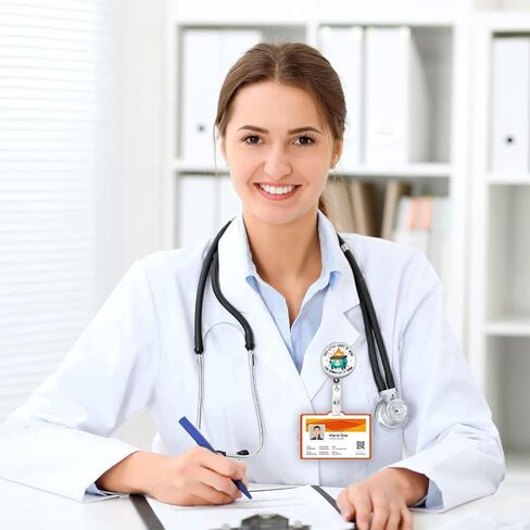 Funny Dumpster Fire Retractable ID Badge Reel Holder with Swivel Alligator Clip for Nurse Teacher Student Office Worker Accessories in Kuwait