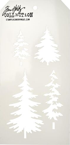 Stampers مجهول Ths071 Tim Holtz طبقة الاستنسل ، متعدد الألوان ، 4.125 × 8.5 بوصة in Kuwait