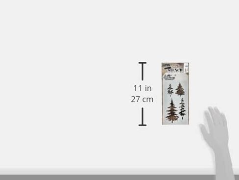 Stampers مجهول Ths071 Tim Holtz طبقة الاستنسل ، متعدد الألوان ، 4.125 × 8.5 بوصة in Kuwait