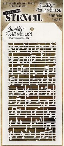Stampers مجهول Ths071 Tim Holtz طبقة الاستنسل ، متعدد الألوان ، 4.125 × 8.5 بوصة in Kuwait
