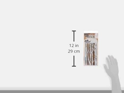 Stampers مجهول Ths071 Tim Holtz طبقة الاستنسل ، متعدد الألوان ، 4.125 × 8.5 بوصة in Kuwait