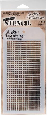 Stampers مجهول Ths071 Tim Holtz طبقة الاستنسل ، متعدد الألوان ، 4.125 × 8.5 بوصة in Kuwait