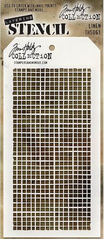 Stampers مجهول Ths071 Tim Holtz طبقة الاستنسل ، متعدد الألوان ، 4.125 × 8.5 بوصة in Kuwait