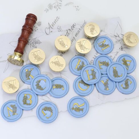 Frame Wax Seal Stamp, Atopbb 3D Embossed Frame Relief Carving Wax Sealing Stamp, Frame Wax Stamp Head Wood Stamp Handle, Wax Stamp for Wedding Invitations, Letter Sealing (F06) in Kuwait