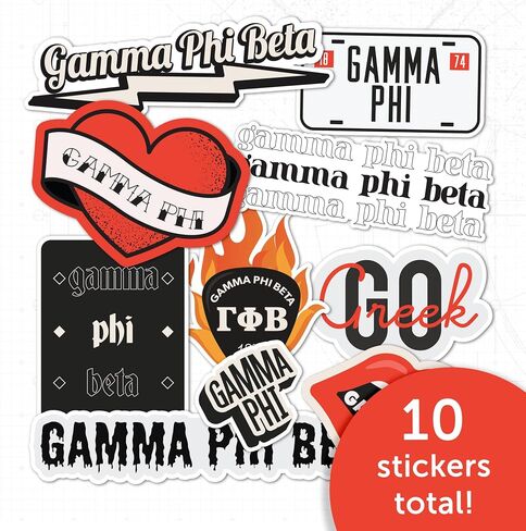 Desert Cactus Gamma Phi Beta Sticker Decal Laptop Water Bottle Car (Rock & Roll Sheet) in Saudi Arabia