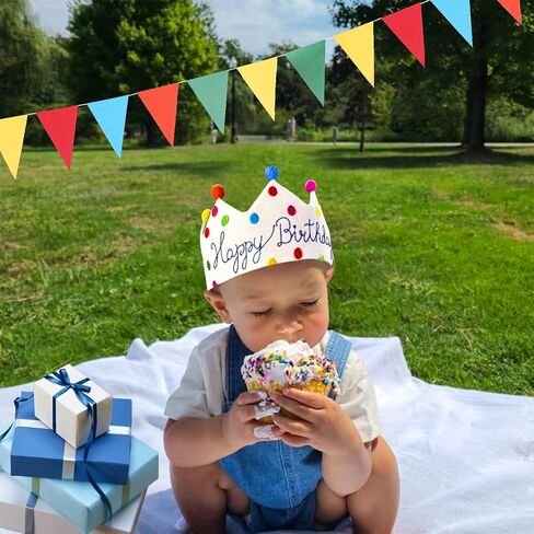 Megajoe Hand Embroidery Crowns - First Birthday Crown & Party Hats for Kids & Babies in Kuwait