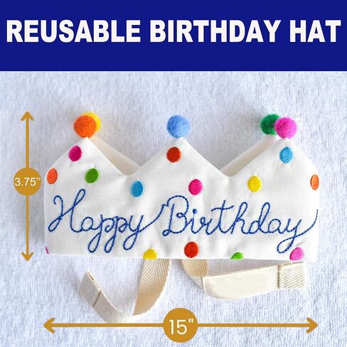 Megajoe Hand Embroidery Crowns - First Birthday Crown & Party Hats for Kids & Babies in Kuwait