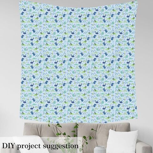 Feelyou Dinosaur Fabric by The Yard 5 Yard Kids 3D Digital Print Upholstery Fabric for Chairs for Boys Girls Teens Jungle Dino Waterproof Outdoor Fabric Rainbow Reupholstery Fabric Decor Room Decor in Saudi Arabia