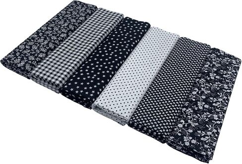aufodara 6 Pieces 19.6" x 31.4" (50cm x 80cm) Cotton Fabric Precut Rectangle Cotton Craft Fabric Bundle Patchwork for DIY Sewing Scrapbooking Crafting Artcraft (Green) in Saudi Arabia