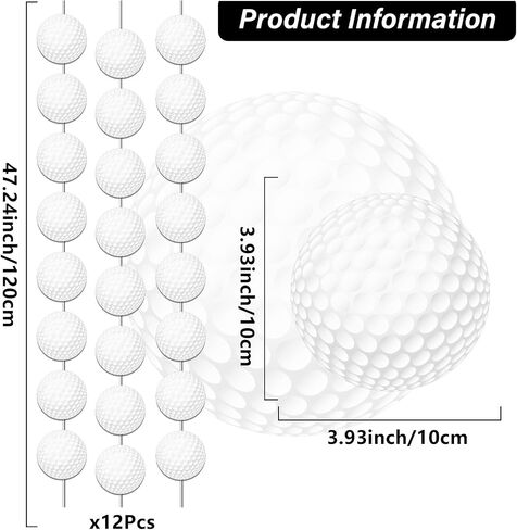 12 PCS Golf Banners Golf Sports Party Decorations Hanging Dwirl Golf Golf Party Garland Kit Sports Paper Clutouts للأطفال in Kuwait