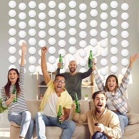12 PCS Golf Banners Golf Sports Party Decorations Hanging Dwirl Golf Golf Party Garland Kit Sports Paper Clutouts للأطفال in Kuwait