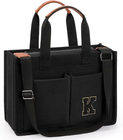 ZORFIN Canvas Tote Bag for Women with Zipper and Pockets Crossbody Work Laptop Book Bag for Travel College Gift in Saudi Arabia