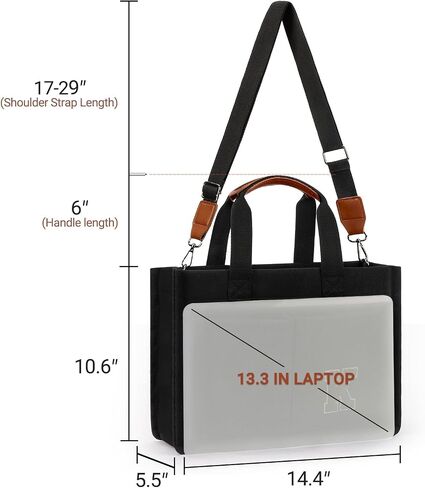 ZORFIN Canvas Tote Bag for Women with Zipper and Pockets Crossbody Work Laptop Book Bag for Travel College Gift in Saudi Arabia