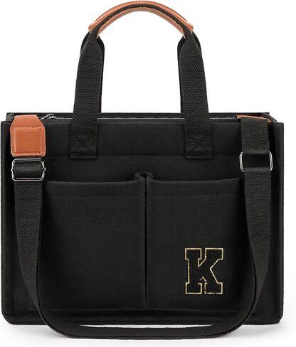 ZORFIN Canvas Tote Bag for Women with Zipper and Pockets Crossbody Work Laptop Book Bag for Travel College Gift in Saudi Arabia
