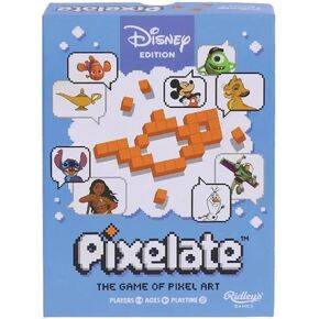 Ridley's Games: Pixelate - Disney Edition - A Block Building Game of Pixel Art - Create Your Favorite Disney Characters Out of Blocks for Your Team to Guess - Ages 8+, 2-4 Players, 30-Minute Playtime