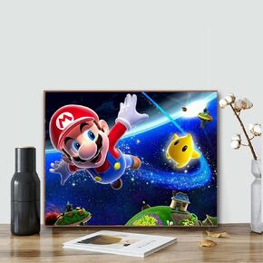 ACENGXI Super Mario Paint by Numbers Kit DIY Painting by Numbers Childhood Memory DIY Canvas Painting by Numbers Acrylic Painting Kits 16x20In in Kuwait