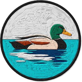 Mallard Patch Embroidered Iron on Patches for Clothes Backpacks Bags Jeans Jackets Size 3" ID45095