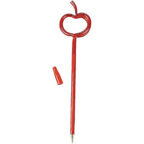 Fun Express Apple Shaped Stick Pens-1 Dz - 12 Pieces - Educational and Learning Activities for Kids