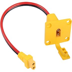 RIIEYOCA XT60 Adapter with Mount Panel Cable 12AWG XT60 Male Plug with Mount Panel to Female Power Cable for RC Lipo Battery Solar Panel E-bike Skyzone FPV Monitor Power Supply (1M)