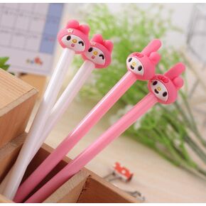 sencoo 8 pack Black Gel Ink Pens Cartoon Creative Stationery Cute Rabbit Pens School Prize Students Gift Children Pens