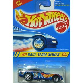 Race Team Series #3 Side-Splitter Basic Wheels Metalflake Blue #277 Collectible Collector Car Mattel Hot Wheels
