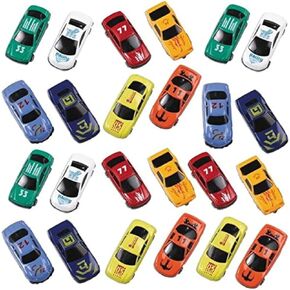 Assorted Color Die-Cast Vehicles (Pack of 21) - 2.5" - Stunning Plastic Toy Cars - Perfect for Party Favors, Giveaways & Summer Event Decorations