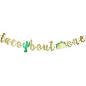 Taco Bout One Cactus Banner, First Birthday Fiesta Party Decorations, 1st Birthday Decor