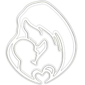 Mother's Day Wearing Holiday Hat Die Set for Card Making and Scrapbooking Paper Embossing Tool Metal Die Cuts for Scrapbooking for Card Making, Scrapbooking Die-Cuts