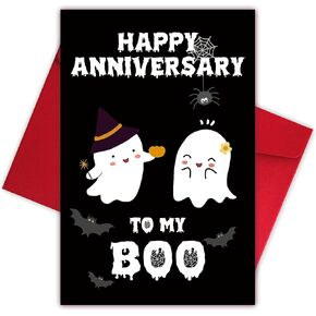 Gothic Birthday Card for Men Woman, Cupcake Skeleton Birthday Card for Him Her, Funny Scary Birthday Card for Friend in Kuwait