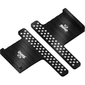 GOUPRC Aluminum RC Side Pedals Plates, ESC Extension Receiver Tray 2PCS for 1/24 Axial SCX24 RC Crawler Car Accessoires Upgrade