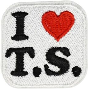 I (Heart) Love T.S. Iron on Patch Singer Team Era Tour Fans Gift Music Lover Merchandise Great for Jackets Backpacks Hats and More
