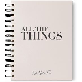 Liza Marie Fit x NORTH + THIRD 'All The Things' 2023 160 Pages Pink Faux Leather Quarterly Planner