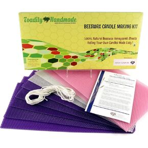 Make Your Own Beeswax Advent Taper Candle Kit - Makes 3 Complete Advent Taper Sets - DIY - Do It Yourself!