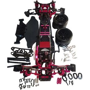 Alloy & CF 1/10 Chassis D5 MR V2 Frame Kit RC 2WD Drift Car Rear Drive