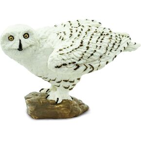 Safari Ltd. Snowy Owl Figurine - Detailed 2.5" Plastic Model Figure - Fun Educational Play Toy for Boys, Girls & Kids Ages 3+