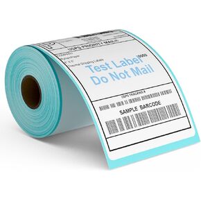Ryhampaper 4 "× 6" ملصقات الشحن 1 لفة 250 ملصقات حرارية مباشرة لحمار وحشي 2844 ZP-450 ZP-500 ZP-505 و OHTER THERMAL PRINTER