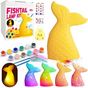 Cokiki Paint Your Own Flamingo Lamp Kit, Art Supplies DIY Crafts Night Light Painting Kit, Arts and Crafts for Kids Ages 8-12, Birthday Party Holiday Gift for Girls Boys Ages 6 7 8 9 10 11 12+