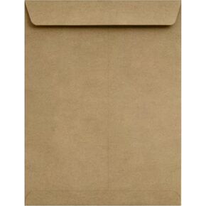 LUXPaper Open End Envelopes | Peel & Press | 8 1/2" x 10 1/2" | Grocery Bag | 70lb. Text | 50 Qty