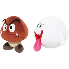 Little Buddy Set of 2 Super Mario All Star 1427 Goomba & 1428 Ghost Boo Stuffed Plush Dolls