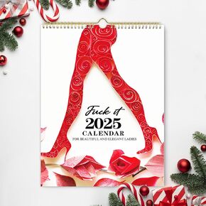 2025 calendar, fu-ck it Refrigerator calendar JAN. 2025 - DEC. 2025,Funny Swear Word Planner Monthly Calendar, Calendar For Tired Ass Women,Christmas Andnew Year Gift For Women