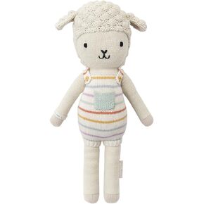 cuddle + kind Avery The Lamb Little 13" Hand-Knit Doll – 1 Doll = 10 Meals, Fair Trade, Heirloom Quality, Handcrafted in Peru, 100% Cotton Yarn
