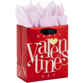 Hallmark 15" Extra Large Valentine's Day Gift Bag with Tissue Paper (Candy Hearts)