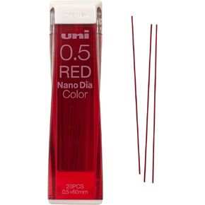 Uni Mechanical Pencil Lead NanoDia Color Red 0.5mm 20leads