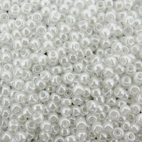 Miyuki Round Seed Bead Size 8/0 22g White Ceylon