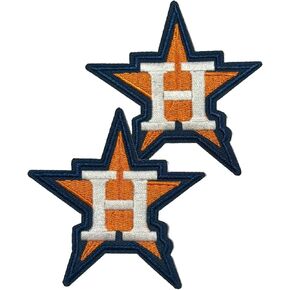 Iron on Patch Houston Baseball Team Embroidered Appliqué Patches Pack of 2-3" x 3" (Texas State x 2)